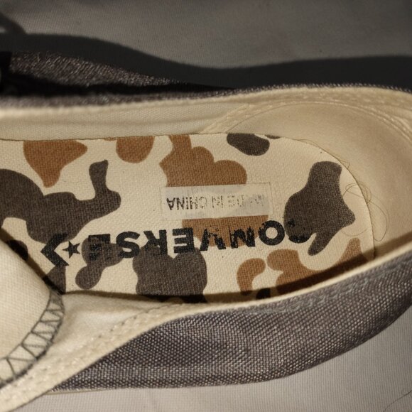 CONVERSE ALL STARS GREY CREAM MENS ZIE 7.5 EUR 41 - Picture 8 of 10